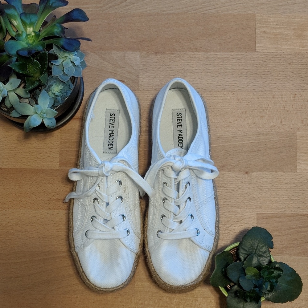 Steve Madden platform canvas sneakers